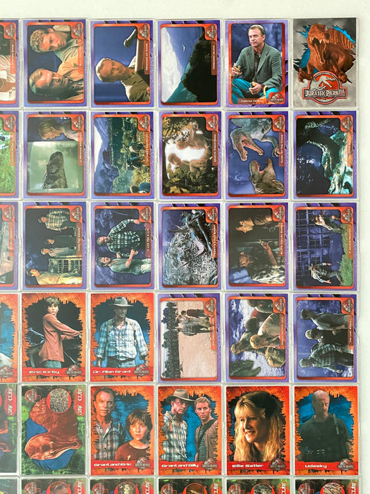 Jurassic Park 3 III Base Trading Card Set of 72 Cards Inkworks 2001 + 3D Specs   - TvMovieCards.com