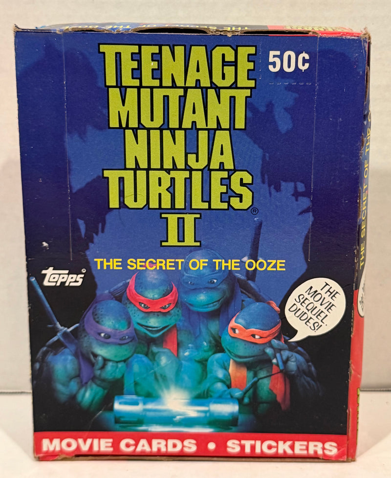 Teenage Mutant Ninja Turtles Movie II Series 2 Card Box Secret of the Ooze Topps