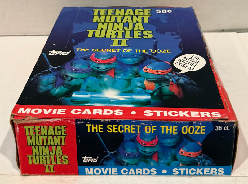 Teenage Mutant Ninja Turtles Movie II Series 2 Card Box Secret of the Ooze Topps