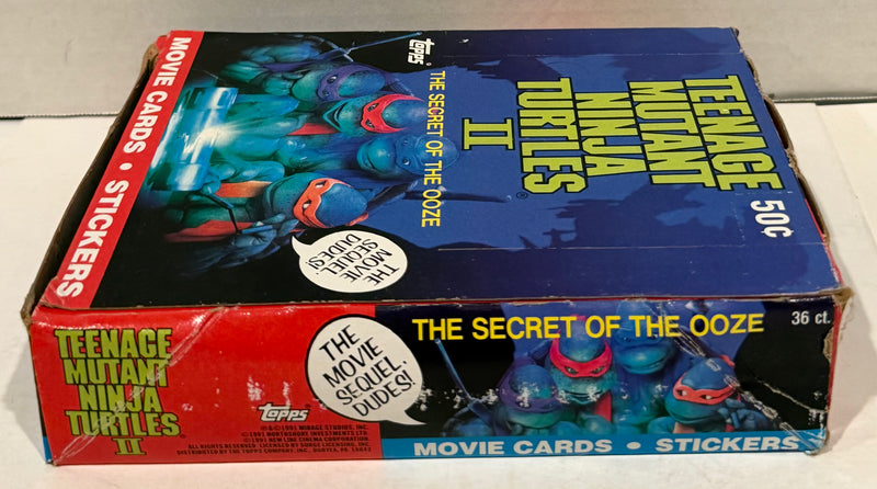 Teenage Mutant Ninja Turtles Movie II Series 2 Card Box Secret of the Ooze Topps