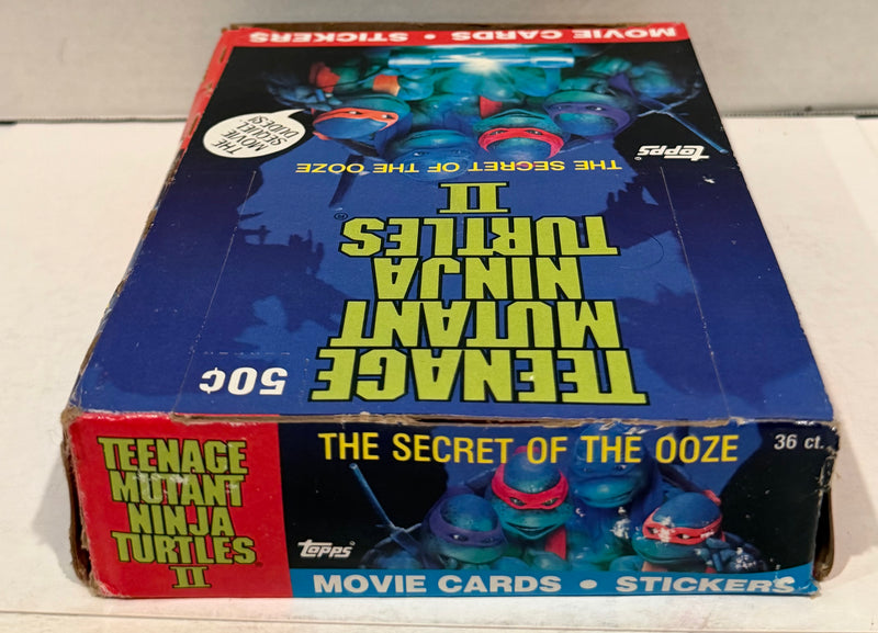 Teenage Mutant Ninja Turtles Movie II Series 2 Card Box Secret of the Ooze Topps