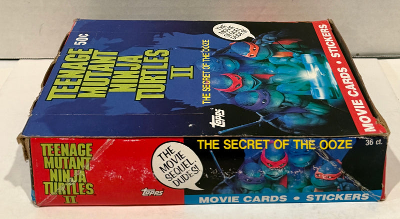 Teenage Mutant Ninja Turtles Movie II Series 2 Card Box Secret of the Ooze Topps