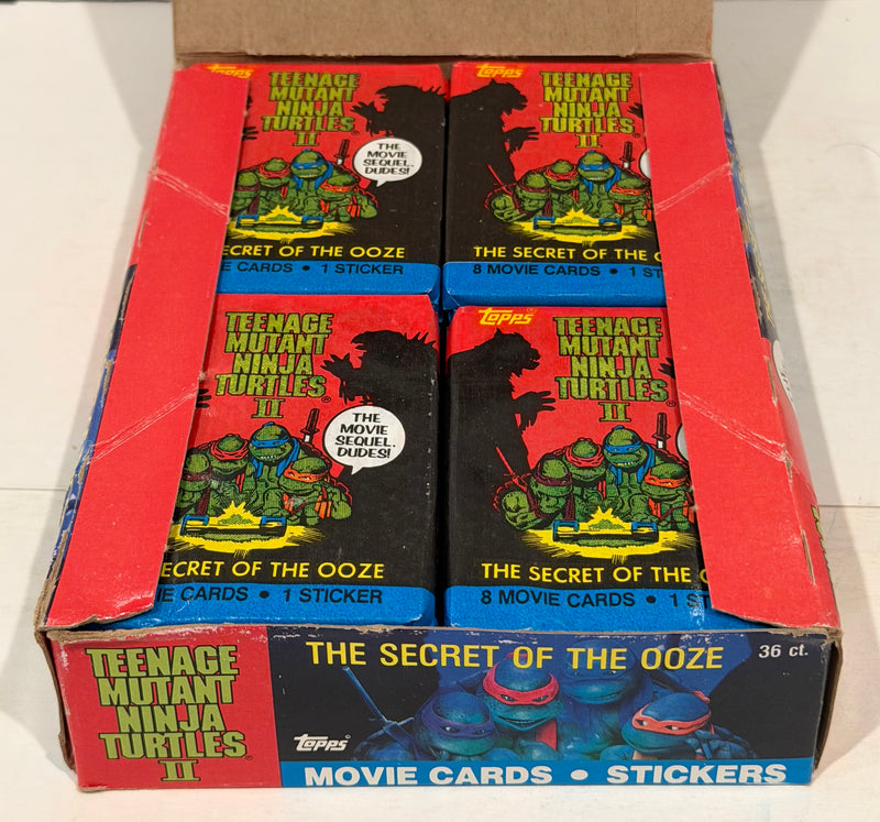 Teenage Mutant Ninja Turtles Movie II Series 2 Card Box Secret of the Ooze Topps
