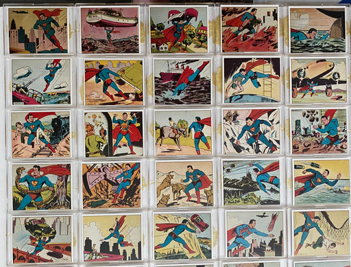 1941 Superman Gum 1984 Reprint Complete Trading Card Set of 72 Blony Gum   - TvMovieCards.com
