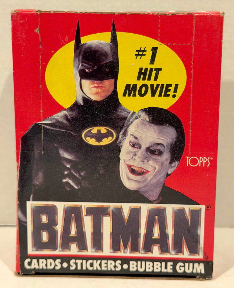 Batman Movie Series 1 Vintage Trading Wax Trading Card Box 36 Packs Topps 1989