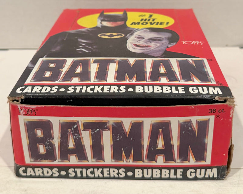 Batman Movie Series 1 Vintage Trading Wax Trading Card Box 36 Packs Topps 1989