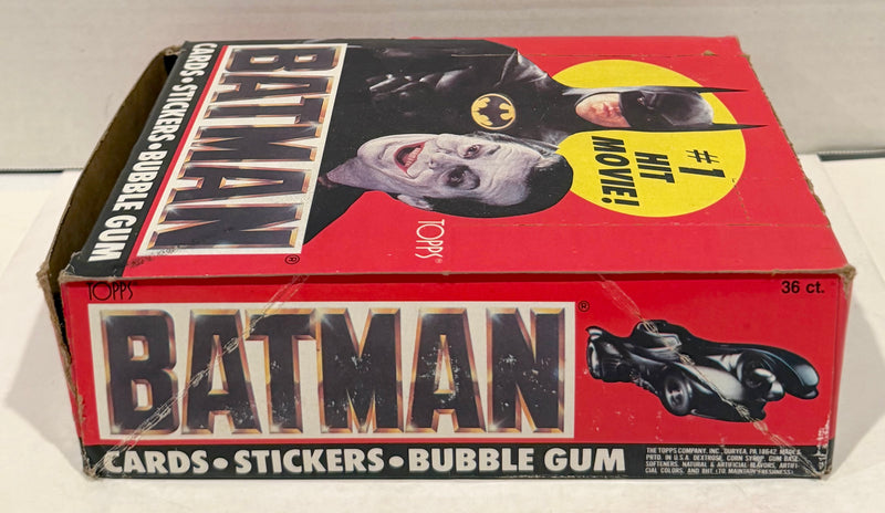 Batman Movie Series 1 Vintage Trading Wax Trading Card Box 36 Packs Topps 1989