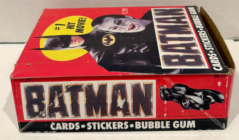 Batman Movie Series 1 Vintage Trading Wax Trading Card Box 36 Packs Topps 1989