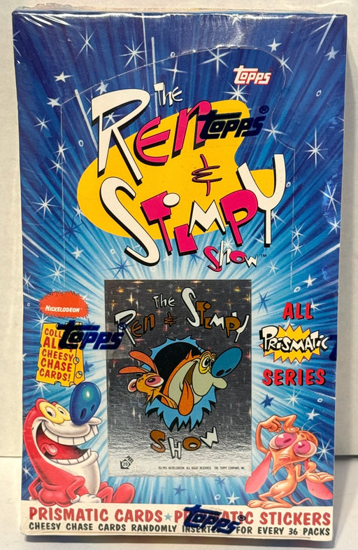 1993 Ren & Stimpy Show Trading Card Box 36 Packs Factory Sealed Topps All-Prism   - TvMovieCards.com