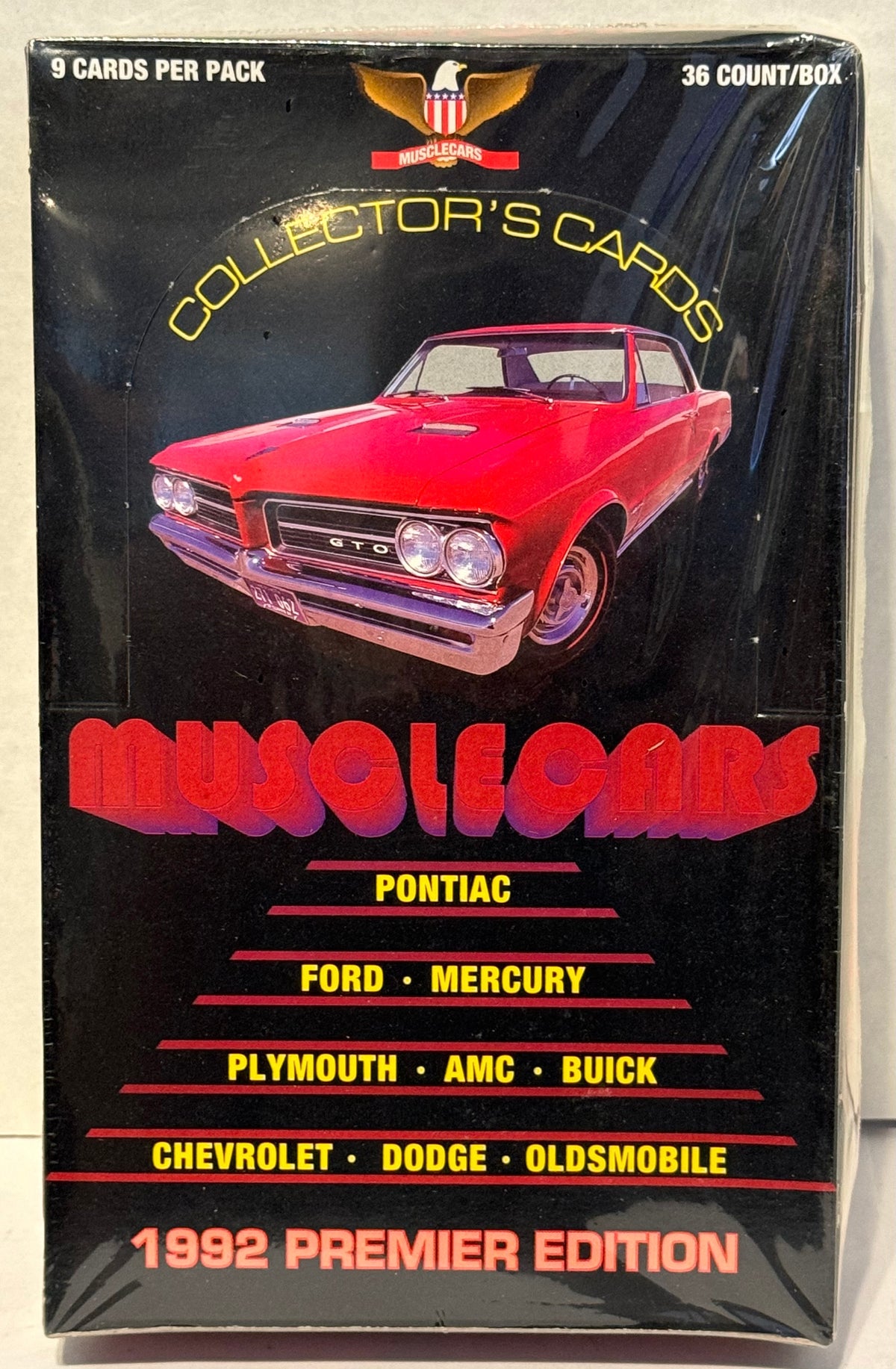 1992 Musclecars I Premier Trading Card Box 36 Packs Factory Sealed