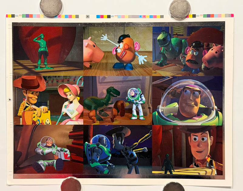 1995 Toy Story Series 1 Disney Movie Foil Card Set F1-F9 Uncut Press Sheet of 9