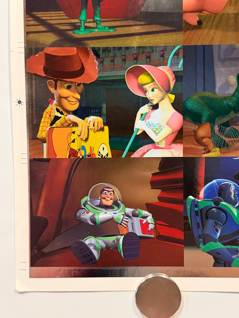 1995 Toy Story Series 1 Disney Movie Foil Card Set F1-F9 Uncut Press Sheet of 9