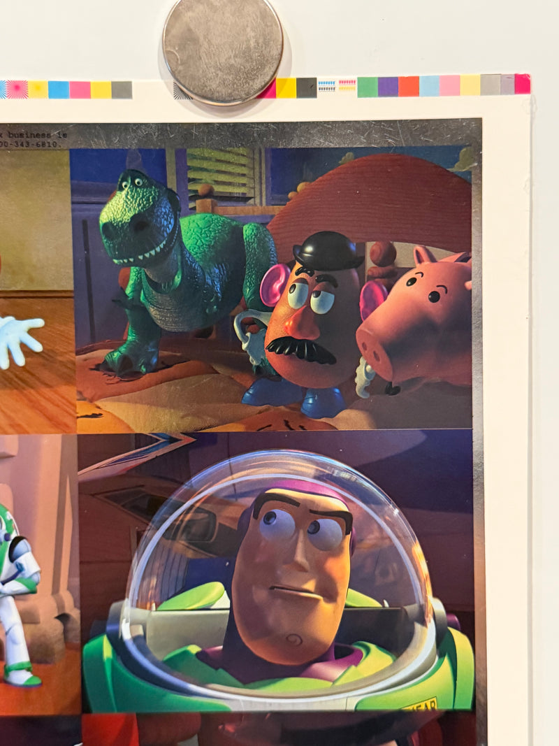1995 Toy Story Series 1 Disney Movie Foil Card Set F1-F9 Uncut Press Sheet of 9