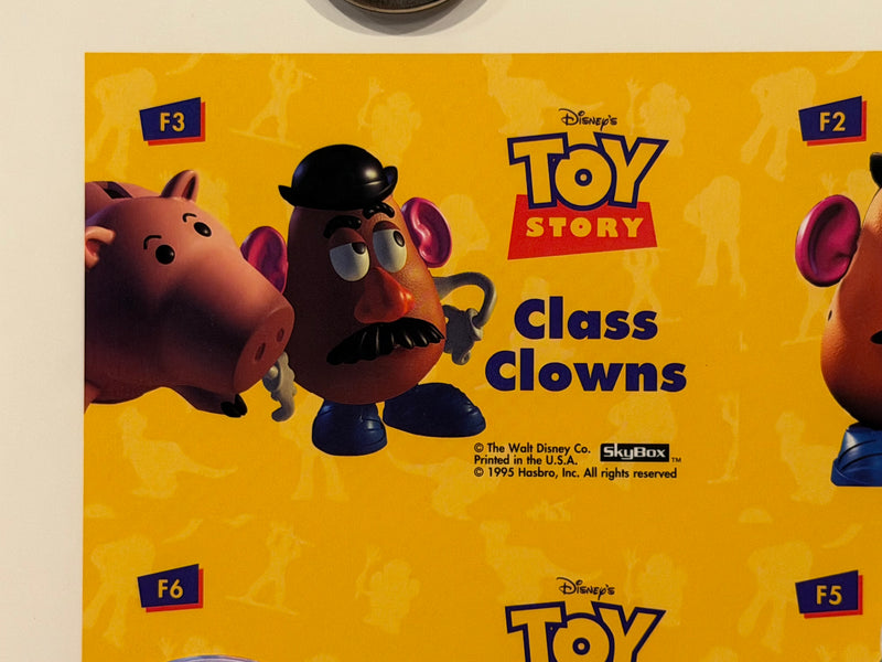 1995 Toy Story Series 1 Disney Movie Foil Card Set F1-F9 Uncut Press Sheet of 9