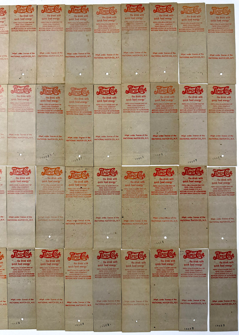 1942 WWII Pepsi Cola Matchbook Cover Walt Disney Insignias Complete Set 1-48   - TvMovieCards.com