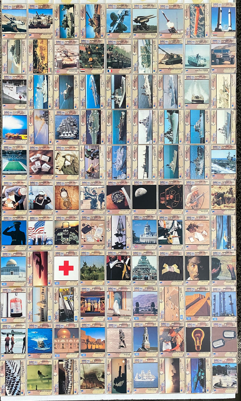 Desert Storm War Trading Card Set 250 Cards 1991 Pro Set   - TvMovieCards.com