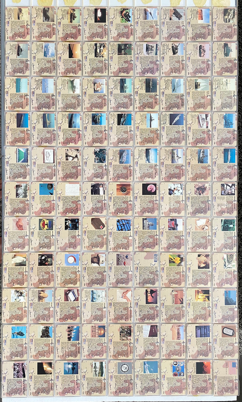 Desert Storm War Trading Card Set 250 Cards 1991 Pro Set   - TvMovieCards.com
