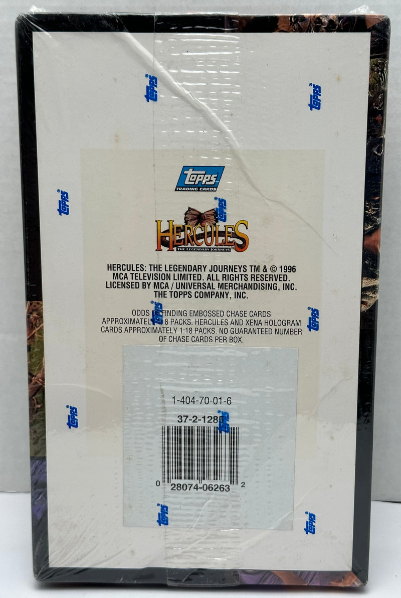 Hercules The Legendary Journeys Trading Card Box 36CT Topps 1996   - TvMovieCards.com