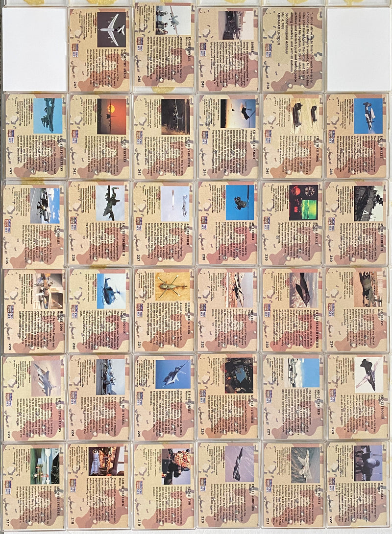 Desert Storm War Trading Card Set 250 Cards 1991 Pro Set   - TvMovieCards.com