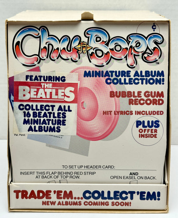 1982 Chu Bops Beatles Display Box of 64 Sealed Bubblegum Record Albums   - TvMovieCards.com