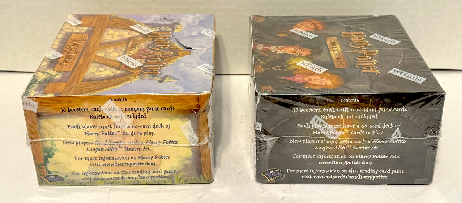 Harry Potter TCG WOTC Chamber of Secrets Hogwarts Diagon 36 Pack Booster Boxes   - TvMovieCards.com