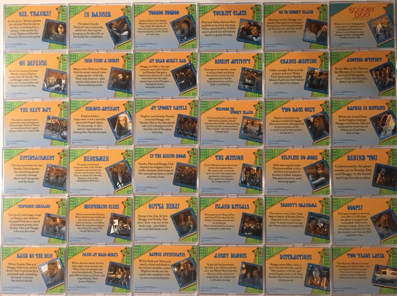 Scooby Doo Movie 1 Base Card Set 72 Cards Inkworks 2002   - TvMovieCards.com