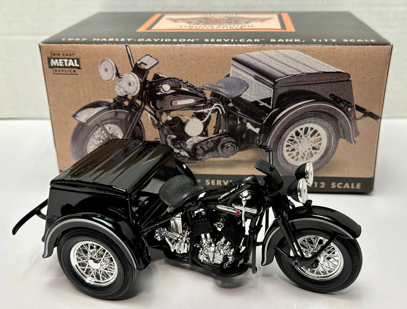 Liberty Classics Harley Davidson 1947 Servi-Car Trike Coin Bank 1:12 Diecast   - TvMovieCards.com