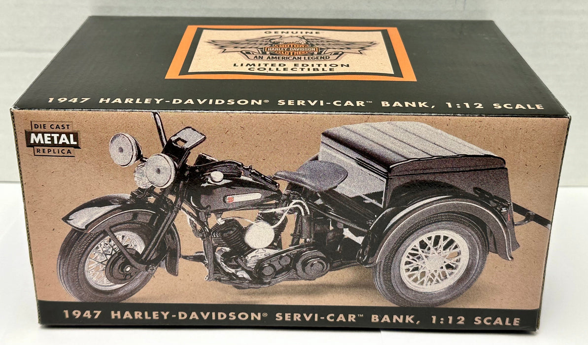 Liberty Classics Harley Davidson 1947 Servi-Car Trike Coin Bank 1:12 Diecast   - TvMovieCards.com