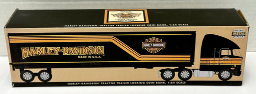 Liberty Classics Harley Davidson Semi Tractor Trailer Locking Coin Bank 1:64 Diecast   - TvMovieCards.com
