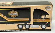 Liberty Classics Harley Davidson Semi Tractor Trailer Locking Coin Bank 1:64 Die - TvMovieCards.com