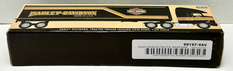 Liberty Classics Harley Davidson Semi Tractor Trailer Locking Coin Bank 1:64 Die - TvMovieCards.com