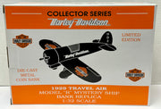 Harley Davidson 1929 Travel Air Model “R” Mystery Ship Plane Bank 1:32 Diecast   - TvMovieCards.com