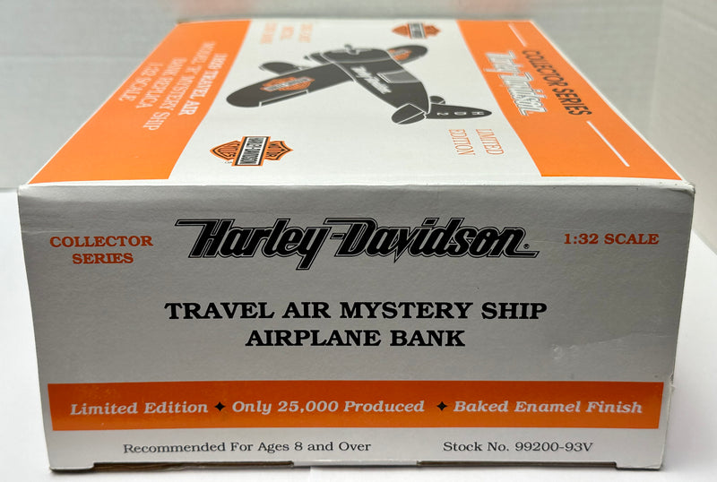 Harley Davidson 1929 Travel Air Model “R” Mystery Ship Plane Bank 1:32 Diecast   - TvMovieCards.com