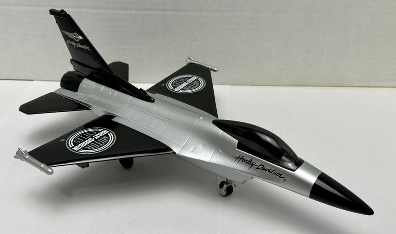 Harley Davidson Lockheed F-16 "Fighting Falcon" Airplane Bank Diecast   - TvMovieCards.com