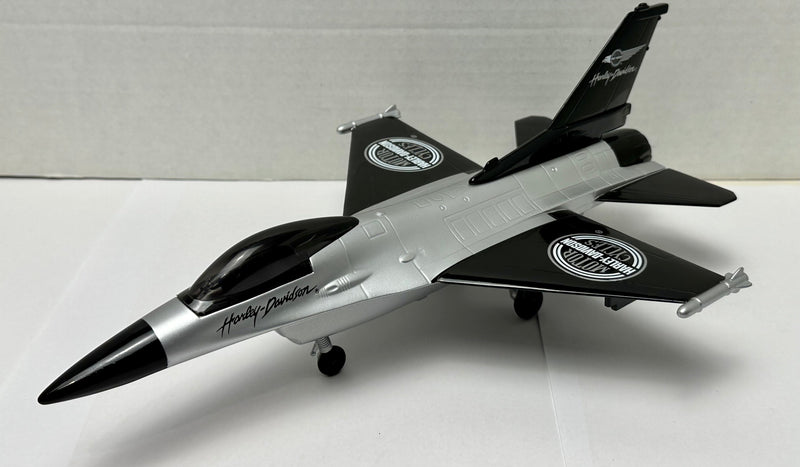 Harley Davidson Lockheed F-16 "Fighting Falcon" Airplane Bank Diecast   - TvMovieCards.com