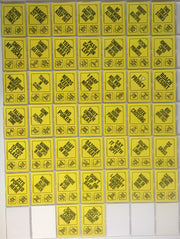 Snotty Signs Vintage Sticker Card Set 44 Sticker Cards Topps 1986   - TvMovieCards.com