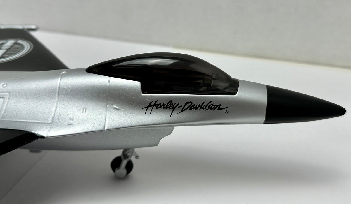 Harley Davidson Lockheed F-16 "Fighting Falcon" Airplane Bank Diecast   - TvMovieCards.com