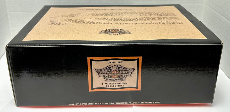 Harley Davidson Lockheed F-16 "Fighting Falcon" Airplane Bank Diecast   - TvMovieCards.com