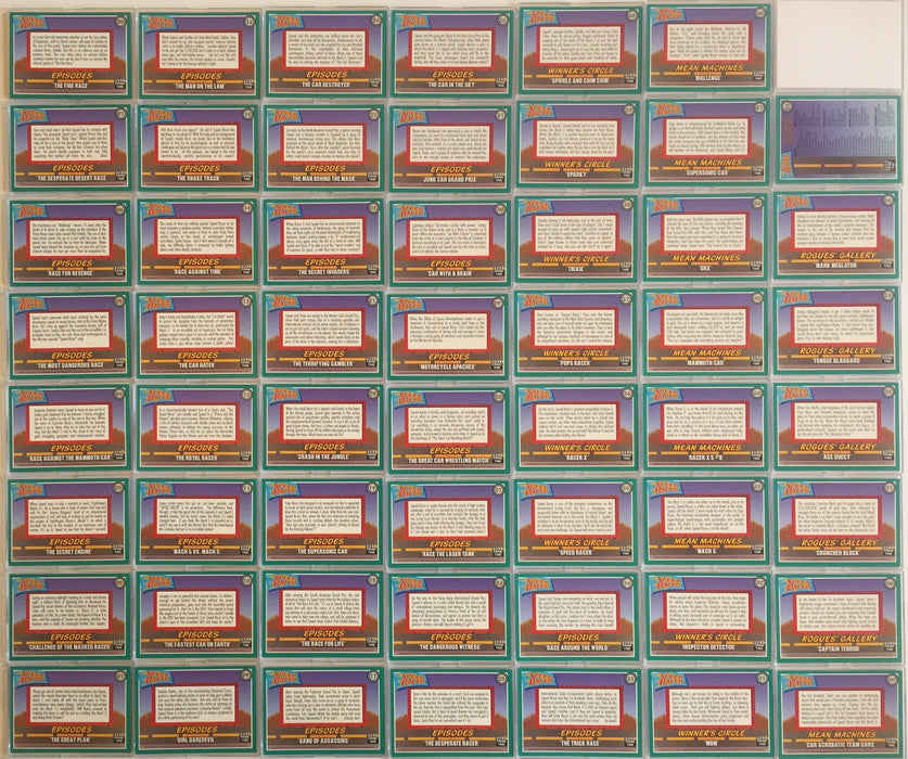 Speed Racer Gold Foil Parallel Card Set 55 Cards Prime Time 1993   - TvMovieCards.com