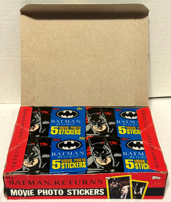 1992 Batman Returns Movie Photo Stickers Trading Card Wax Box 60 Packs Topps   - TvMovieCards.com