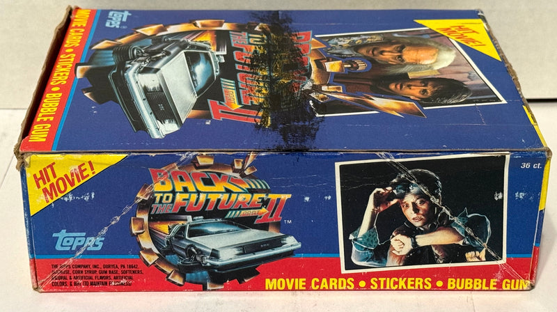 Back to the Future II Movie Closeout Vintage Card Box 36 Packs Topps 1989   - TvMovieCards.com