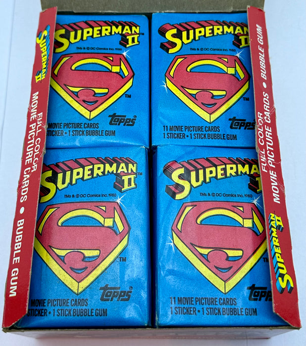 1981 Topps Superman II Movie Series II Vintage Trading Card Box Full 36 Packs   - TvMovieCards.com