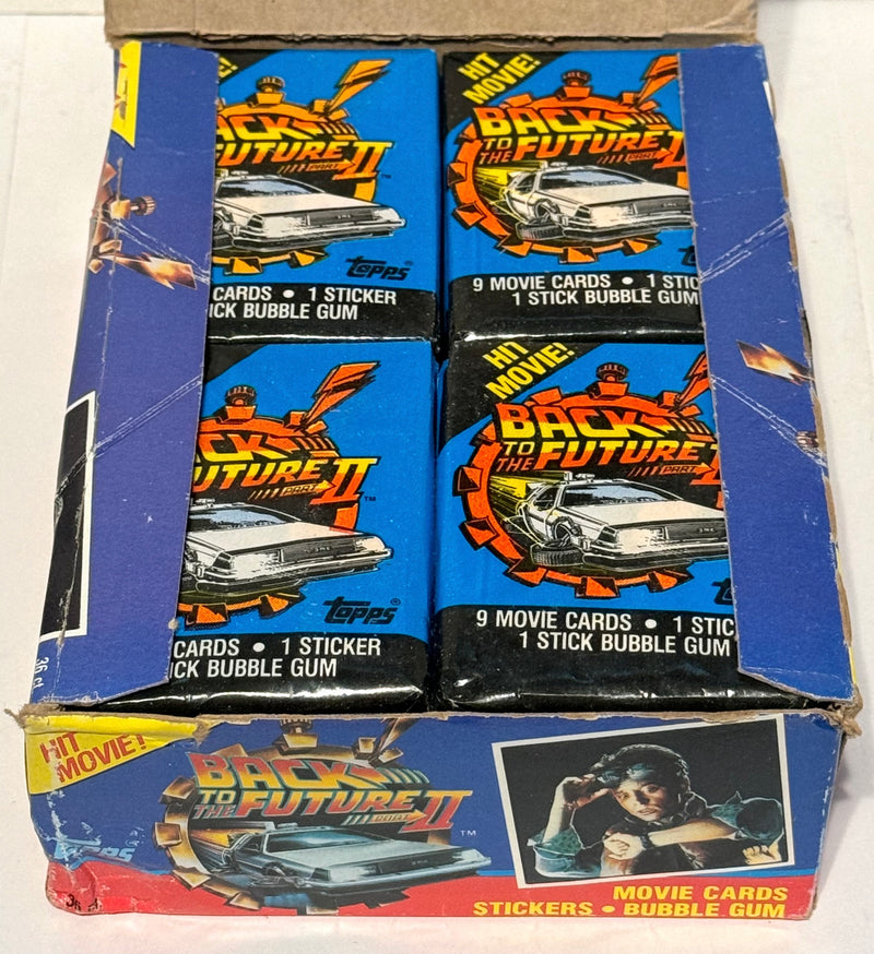 Back to the Future II Movie Closeout Vintage Card Box 36 Packs Topps 1989   - TvMovieCards.com