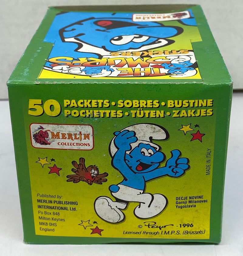 1996 The Smurfs Album Sticker Trading Card Box 50 Packs Hanna Barbera   - TvMovieCards.com