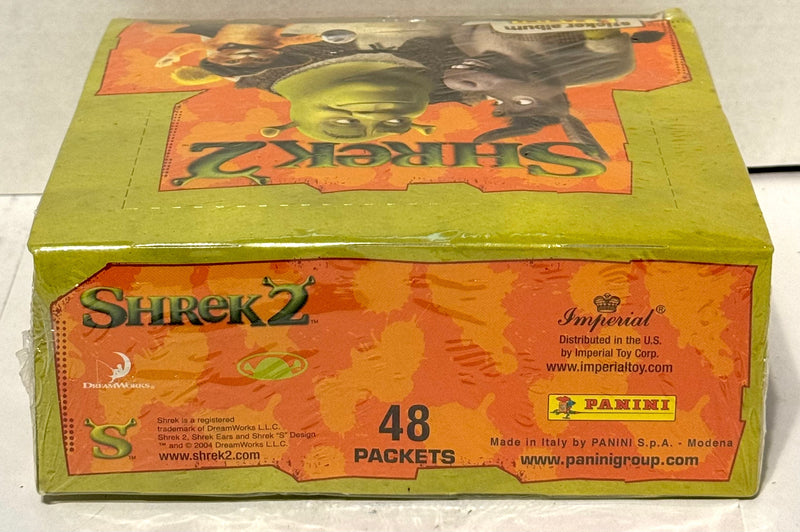 shrek 2 booster box Shrek 2 Box of 48 Album Sticker Packs 2004 Panini Dream Works