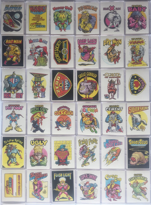 Zero Heroes Vintage Sticker Card Set 66 Sticker Cards General Mills Donruss 1983   - TvMovieCards.com