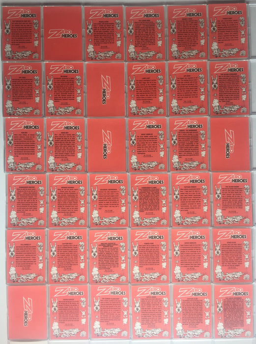 Zero Heroes Vintage Sticker Card Set 66 Sticker Cards General Mills Donruss 1983   - TvMovieCards.com