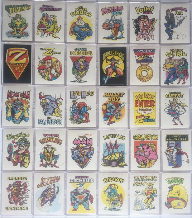 Zero Heroes Vintage Sticker Card Set 66 Sticker Cards General Mills Donruss 1983   - TvMovieCards.com
