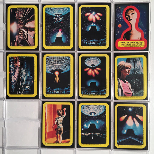 Close Encounters of the Third Kind Vintage Sticker Card Set 11 Sticker Cards   - TvMovieCards.com