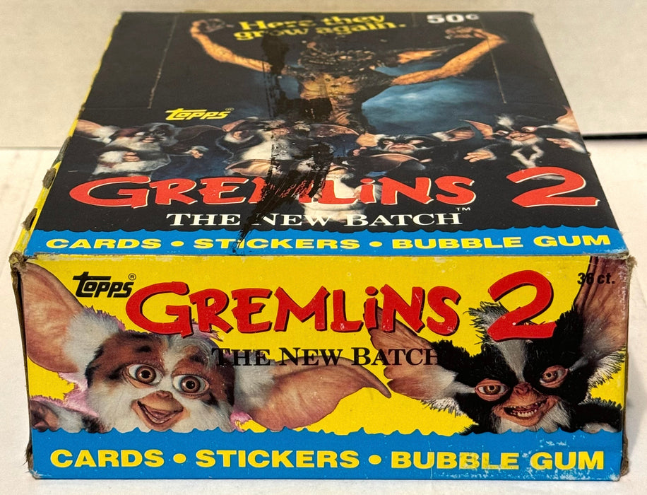 1990 Topps Gremlins 2 Movie Vintage FULL 36 Pack Trading Card Wax Box   - TvMovieCards.com